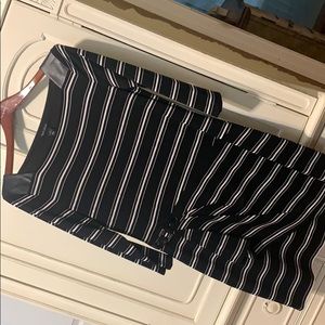 White House Black Market black and white dress